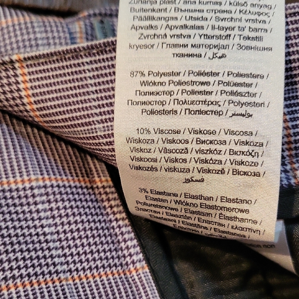 Jack & Jones Gray Patterned Trousers - Picture 5 of 6